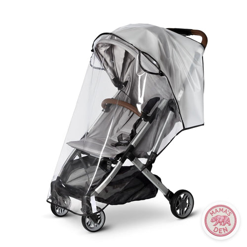 Clear stroller rain cover with side air vents