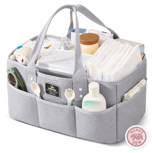 Gray diaper caddy organizer