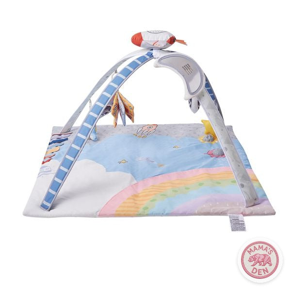 Space-theme baby play gym
