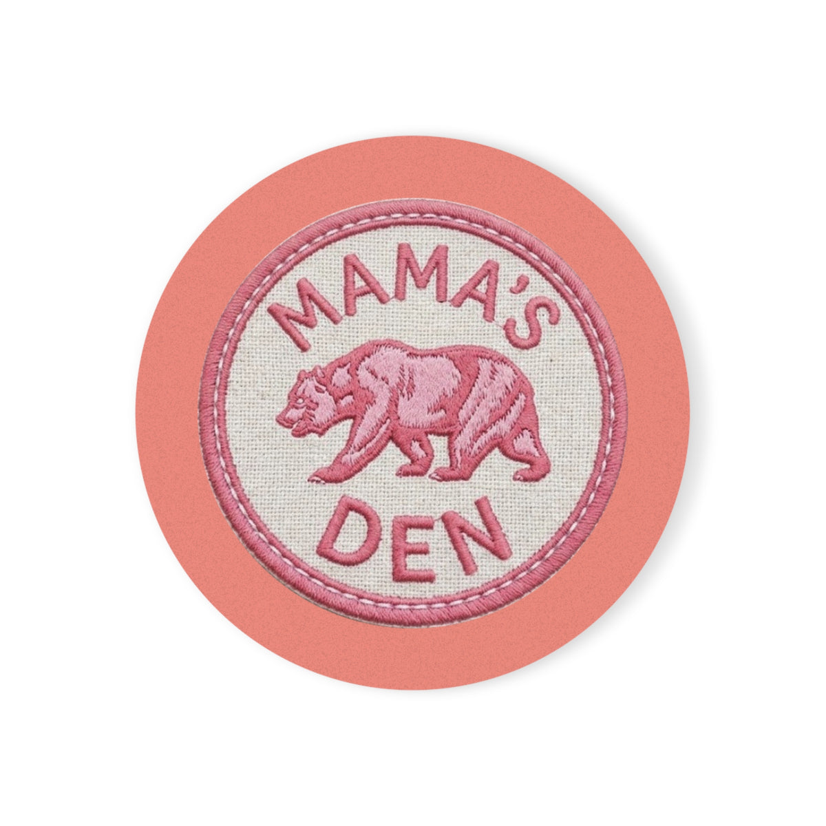 Mama's Den Bear Logo Coaster