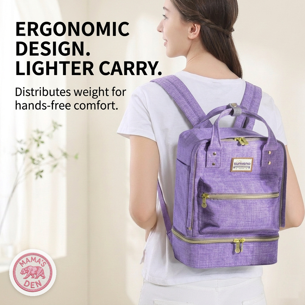 Mama's Den Pump & Go Cooler Backpack