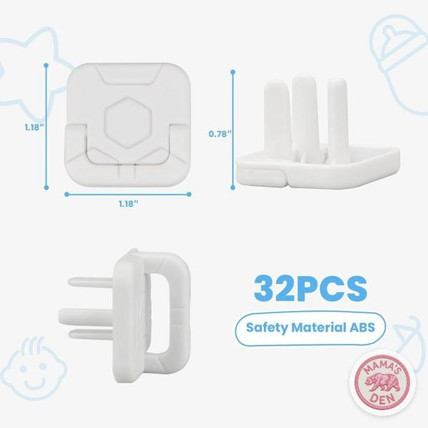 Mama's Den Outlet Plug Covers – 32 Pack