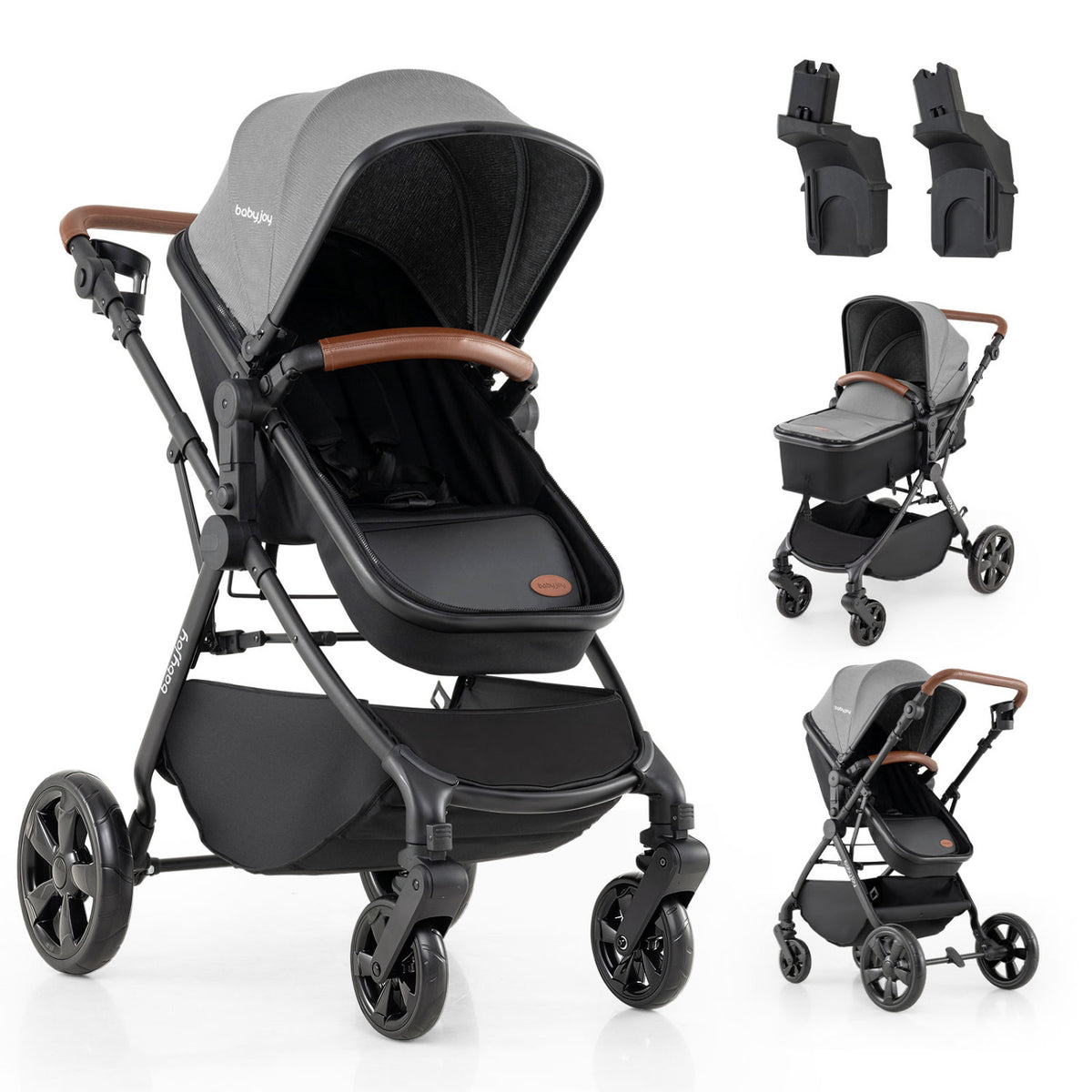 Bearmobile Voyager stroller with car seat adapters