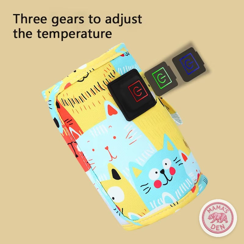 Insulated bottle warmer stroller bag, view 3 of 9