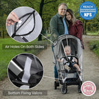 Clear stroller rain cover, view 3 of 6