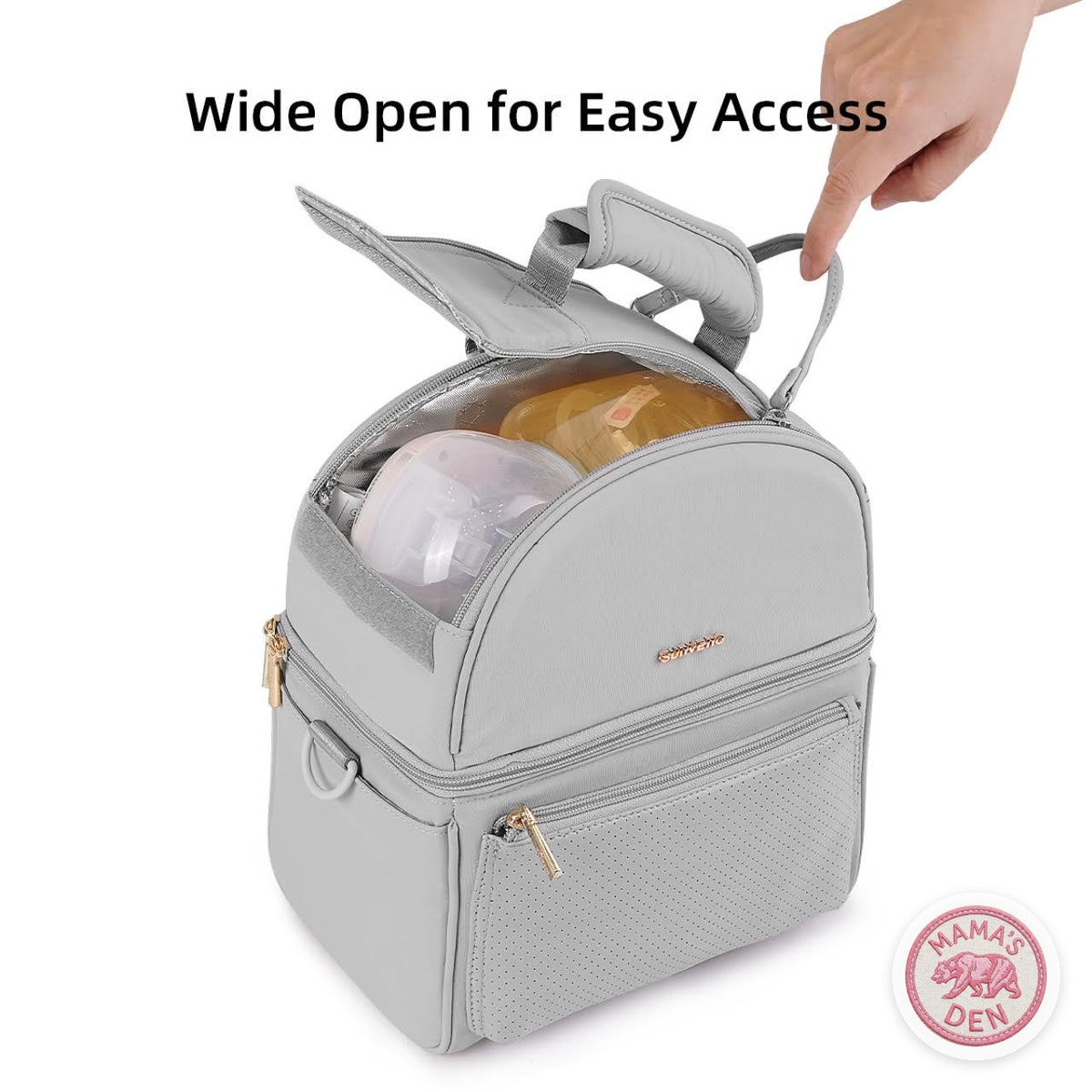 Mama's Den Milk Cooler Bag with Insulated Box