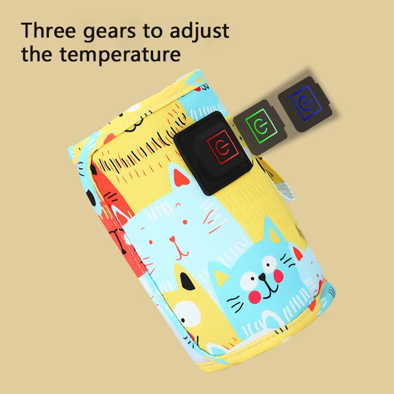 Insulated bottle warmer stroller bag, view 3 of 9