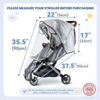 Clear stroller rain cover, view 4 of 6