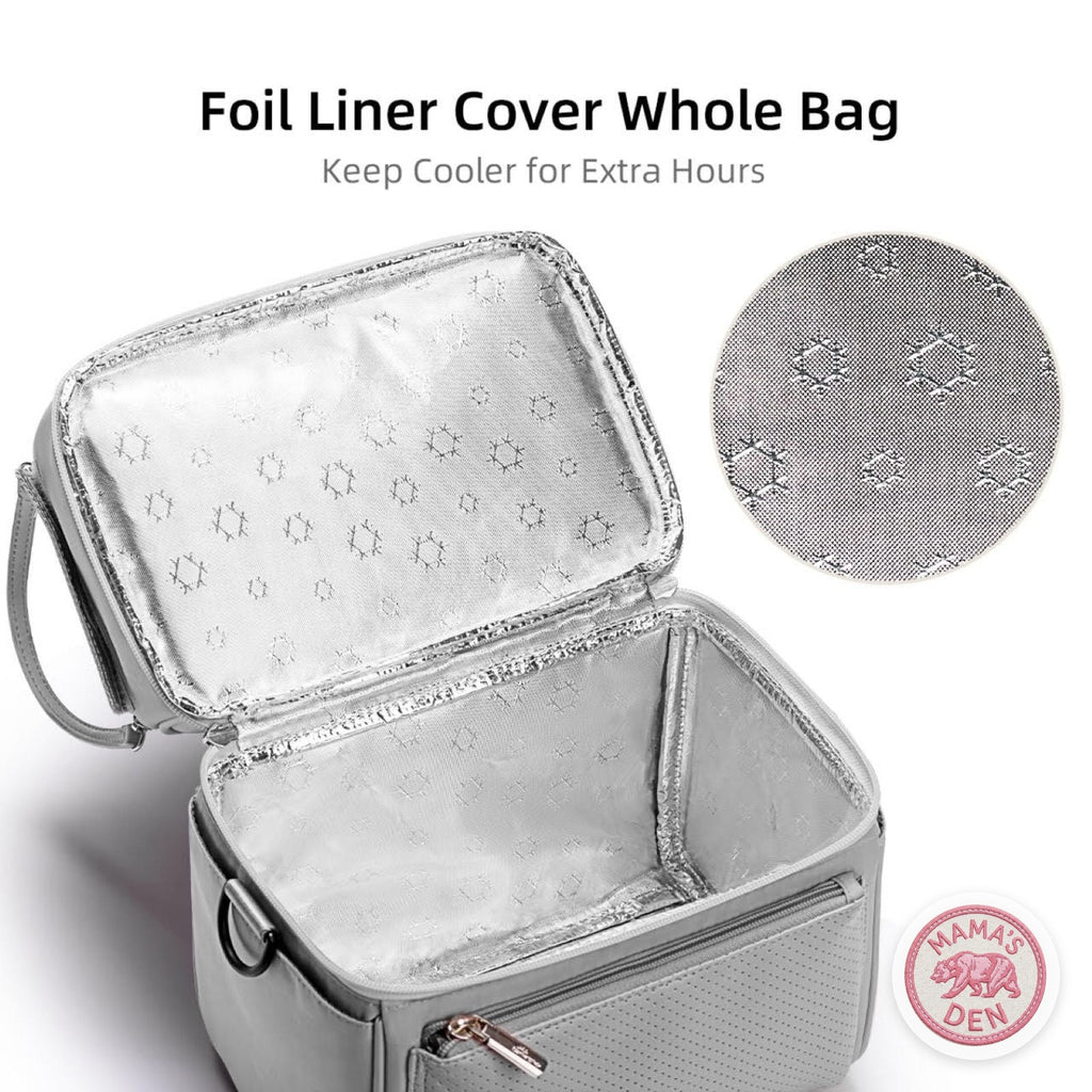 Mama's Den Milk Cooler Bag with Insulated Box