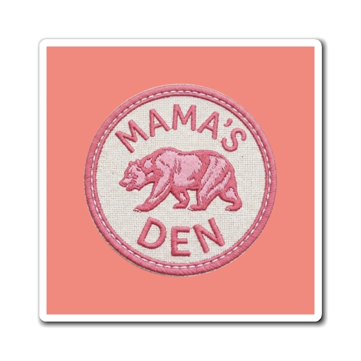 Mama's Den Bear Logo Magnet