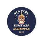 New Year, Same Nap Schedule Bear Coaster