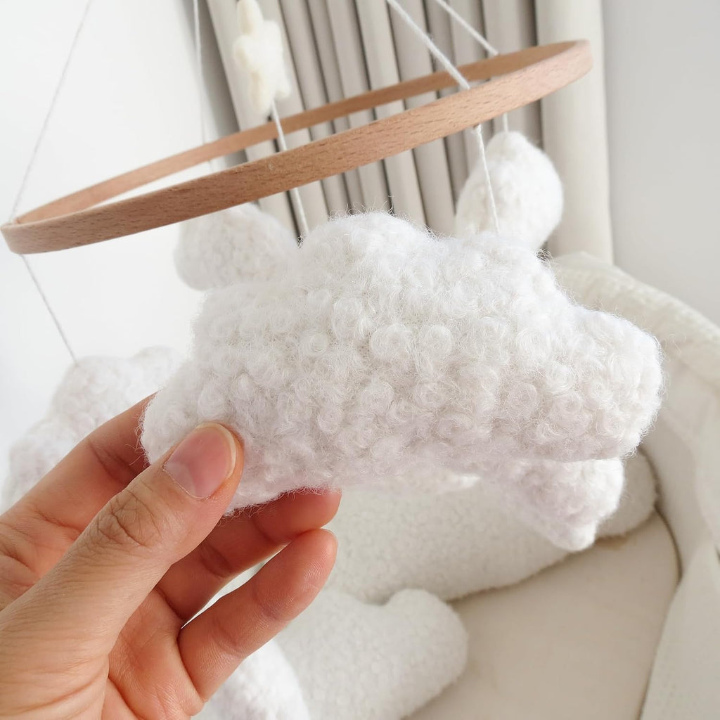 Cloud and bear crib mobile, view 5 of 6
