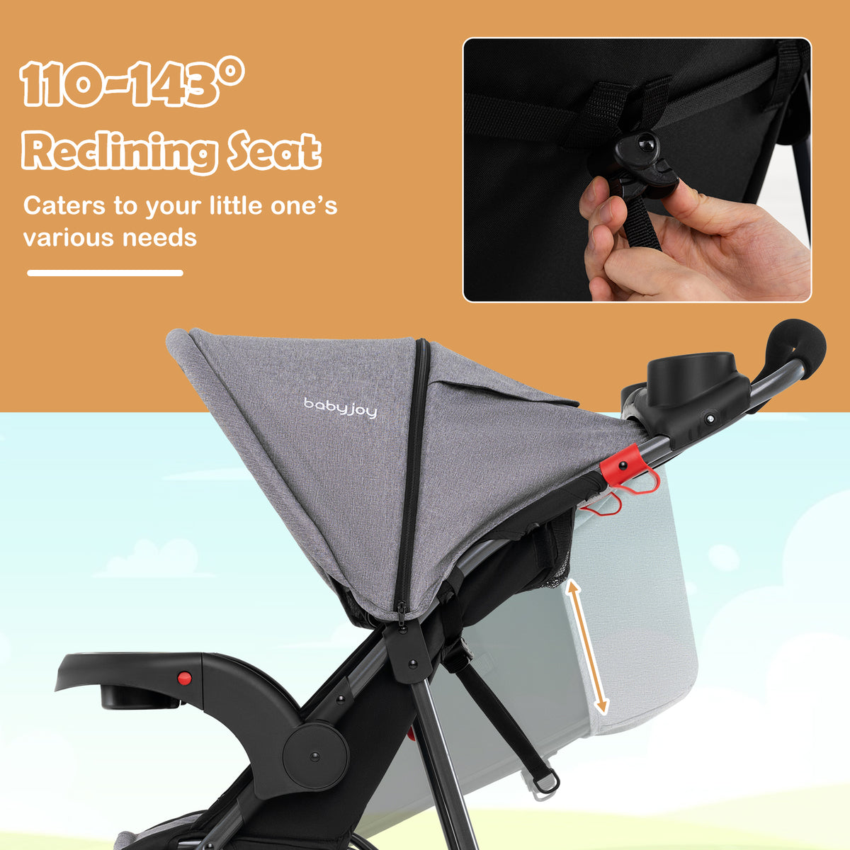 Bearmobile Jogger reclining seat