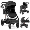 Bearmobile Cradle stroller in black with bassinet modes