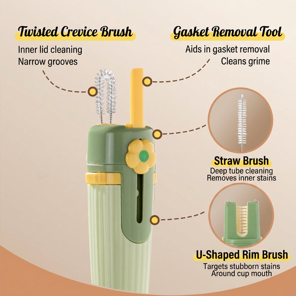 5-in-1 Bottle Cleaning Brush