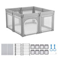 Foldable baby playpen 47 x 47 inch with mesh walls
