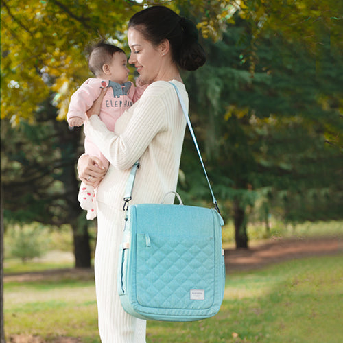 Portable diaper bag backpack