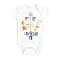Mama's Den Baby's First Hanukkah Bodysuit
