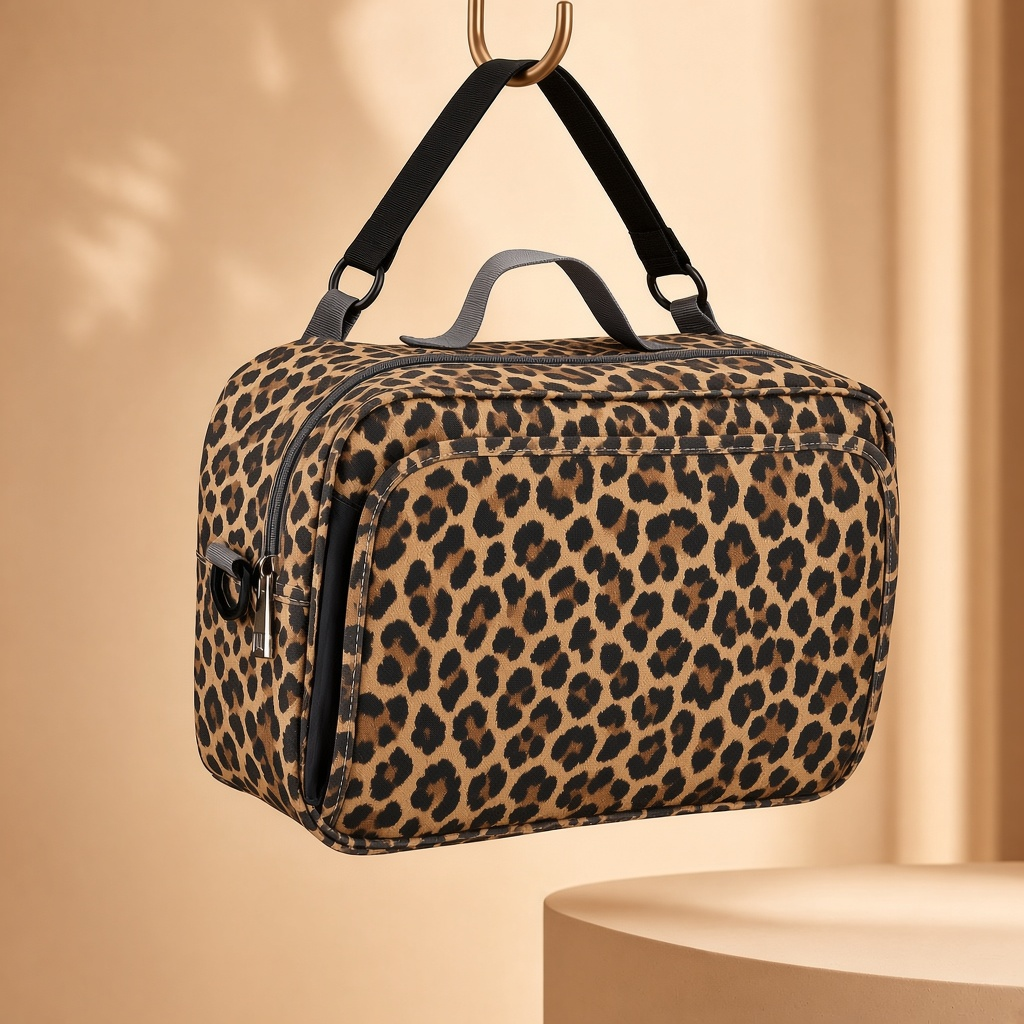 Papa Bear Stroller Organizer - Leopard Print