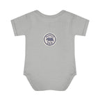 4th of July retro bear bodysuit - Heather - back