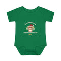Christmas retro bear bodysuit - Kelly - front