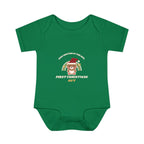 Christmas retro bear bodysuit - Kelly - front