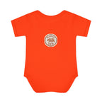 Halloween retro bear bodysuit - Orange - back