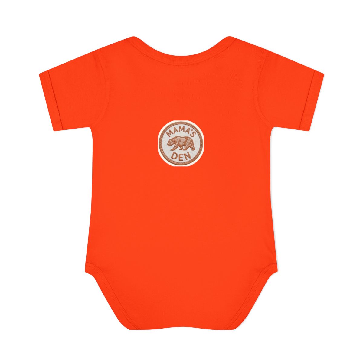 Halloween retro bear bodysuit - Orange - back