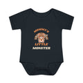 Halloween retro bear bodysuit - Black - front