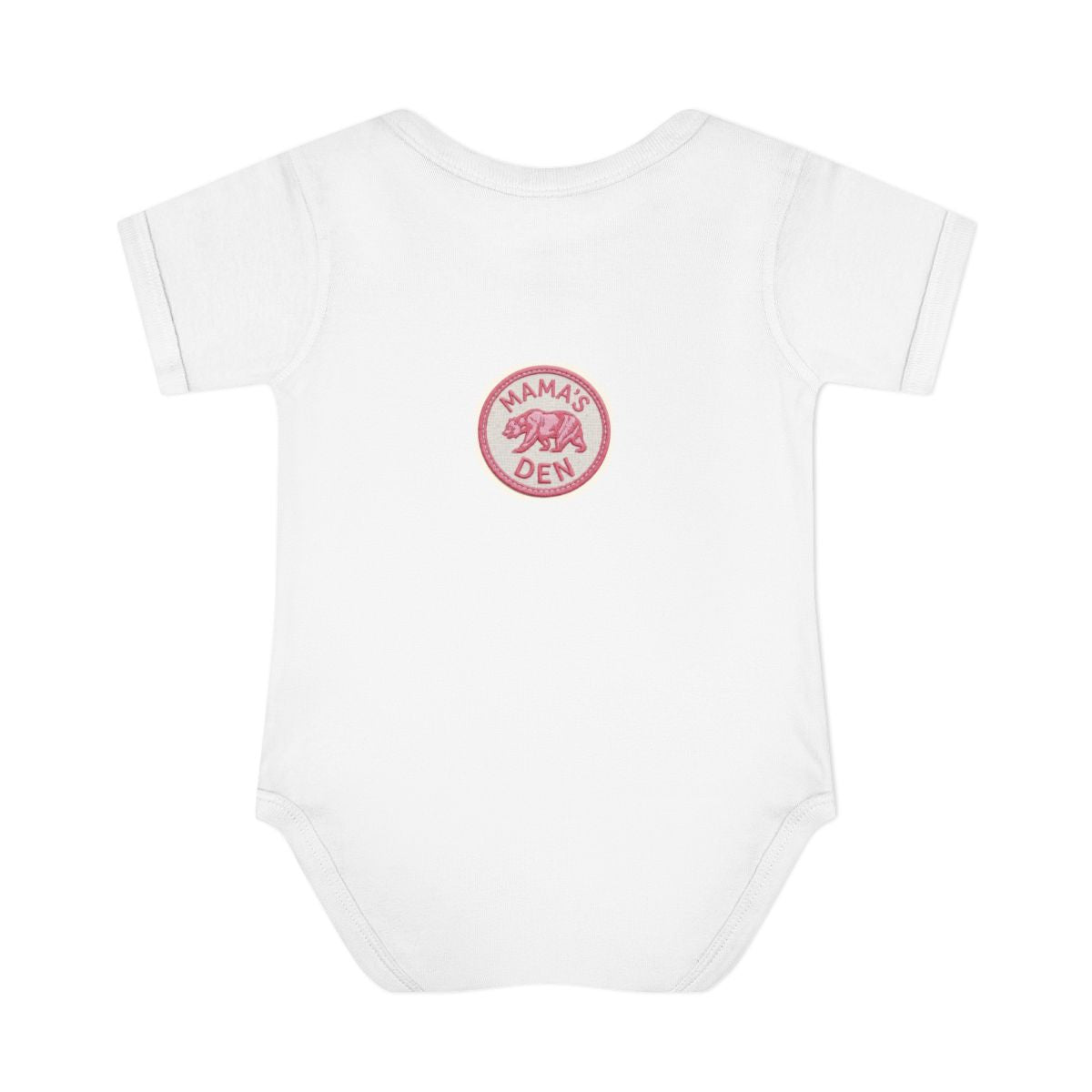 New Year's retro bear bodysuit - White - back