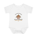 New Year's retro bear bodysuit - White - front