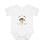 New Year's retro bear bodysuit - White - front