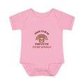 Valentine's Day retro bear bodysuit - Pink - front