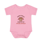 Valentine's Day retro bear bodysuit - Pink - front