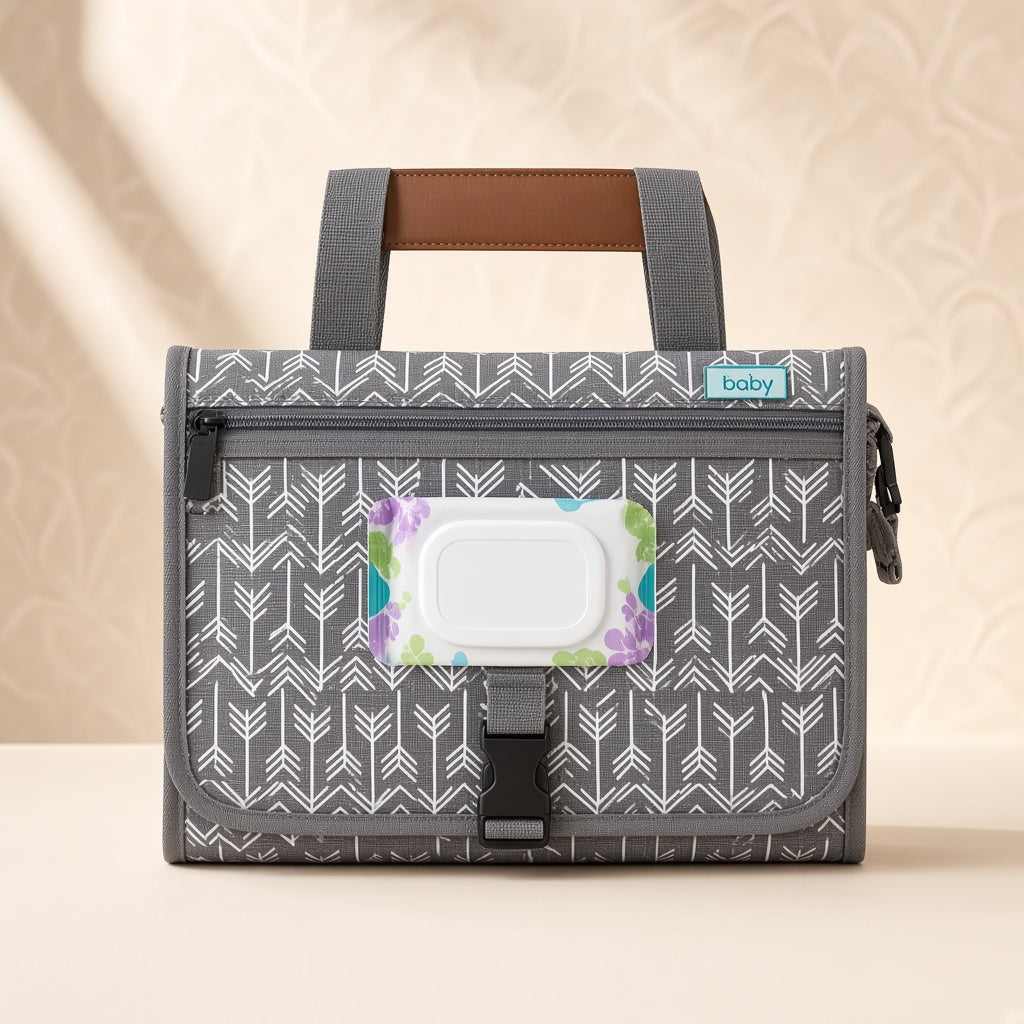 Cream boutique photo — Mama's Lifesaver Cub Changing Pad & Wipes (3)