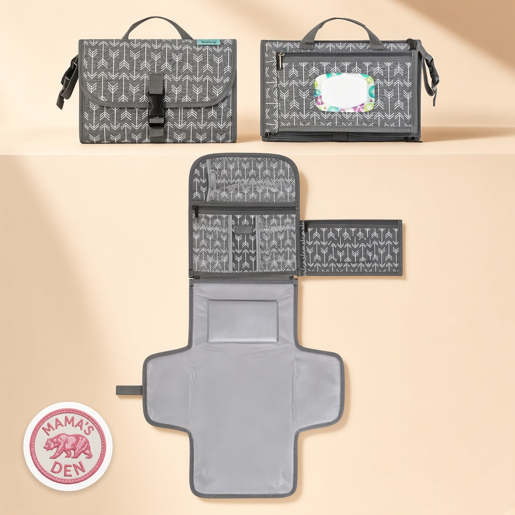 Cream boutique photo — Mama's Lifesaver Cub Changing Pad & Wipes (5)