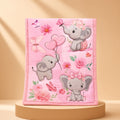 Cream boutique photo — Hibernate Pink Elephant Crib Bedding Set (1)