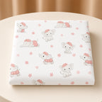 Cream boutique photo — Hibernate Pink Elephant Crib Bedding Set (4)