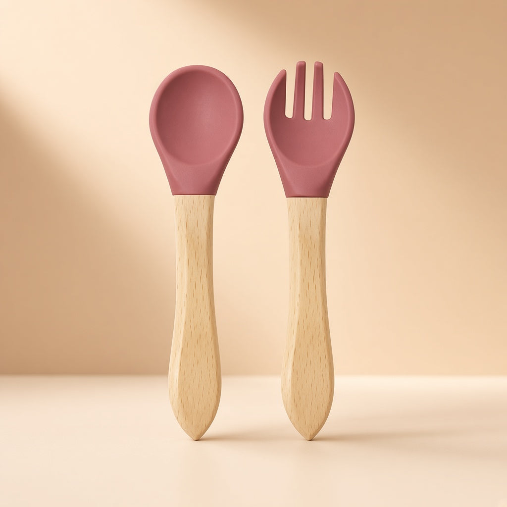 Cream boutique photo — First Bites Bear Spoon & Fork