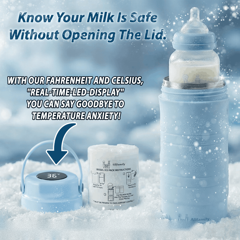 Mama's Den No-Plug Milk Cooler with Temperature Display