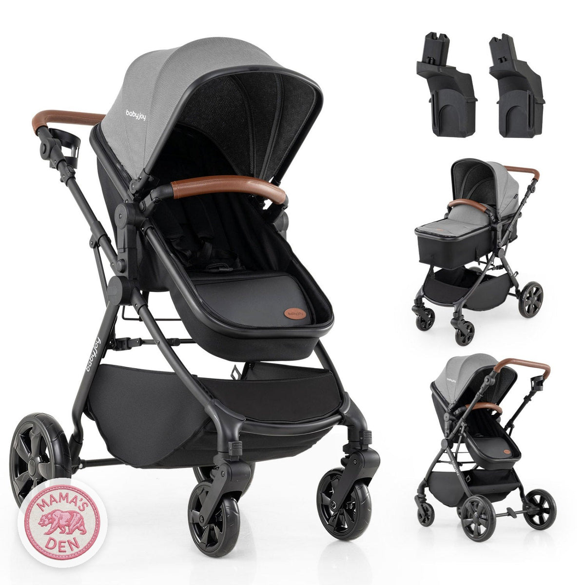 Bearmobile Voyager stroller with car seat adapters