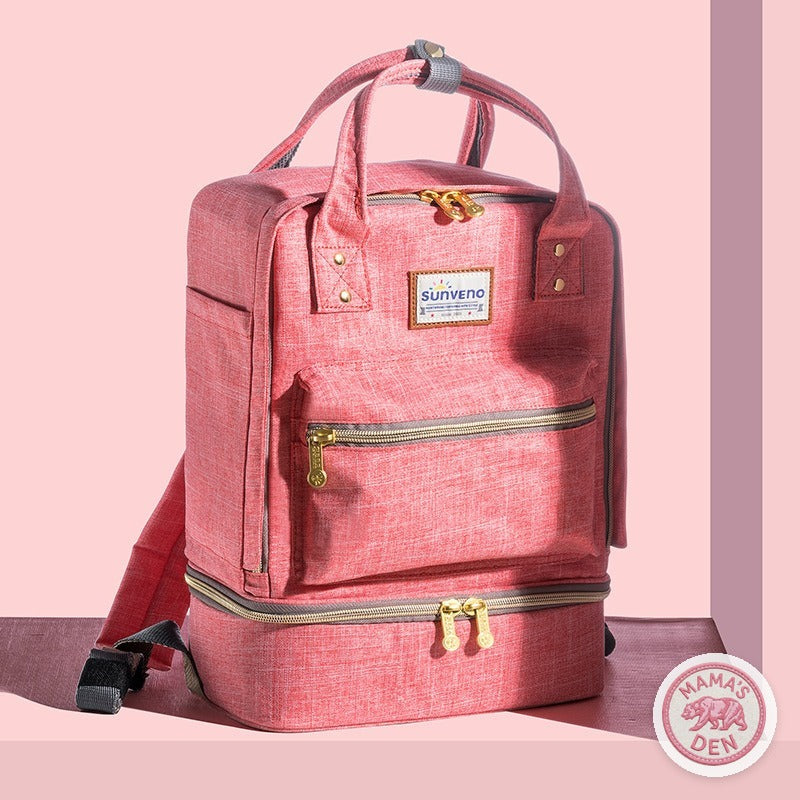 Mama's Den Pump & Go Cooler Backpack
